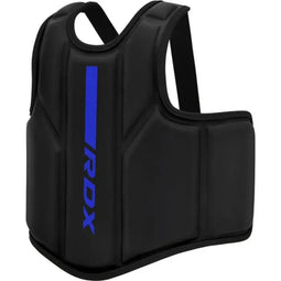 RDX Sports F6 - Borstbeschermer - Kalix Skin Maya Hide Leather - Zwart/Blauw - L/XL