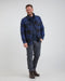 Life Line Jervis Padded Flannel Shirt Heren Blauw/zwart Maat S
