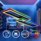 BRILONER - LED Plafondlamp - met afstandsbediening - CCT en RGB - 45W - zwart (2 stuks)