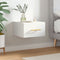 vidaXL - Nachtkastje - wandgemonteerd - 35x35x20 - cm - wit