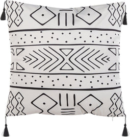 SCHEFFLERA - Sierkussen set van 2 - Wit - 45 x 45 cm - Fluweel