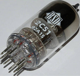 2 C 51 = 6 N 3 Elektronenbuis Dubbeltriode 130 V 7.6 mA Aantal polen: 9 Fitting: Noval 1 stuk(s)