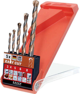 Kwb 048300 - HSS Multifunctionele boor - 5-delig 3 4 5 6 8 mm - Koper blank