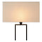 Atmooz - Vloerlamp Paula - Staande Lamp - Stalamp - Woonkamer - Zwart en witte kap - Hoogte 160cm - Metaal