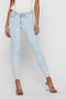 ONLY ONLBLUSH MID SK RAW AK DNM REA298 - Skinny fit jeans - Mid waist - Maat S/32