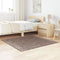 vidaXL - Shaggy - Vloerkleed - Hoge - Pool - Bruin - 120x120 - cm - PP