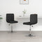 vidaXL - Eetkamerstoelen - 2 - st - kunstleer - zwart