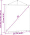 vidaXL - Projectiescherm - met - statief - 1:1 - 81''