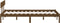 vidaXL - Bedframe - massief - grenenhout - honingbruin - 160x200 - cm