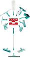 Leifheit Pro Reach XL - Raamtrekker 2in1 - 40 cm wisbreedte - Zilverkleurig Turquoise