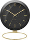 Karlsson Globe - Tafelklok - Gouden details - Zwart - 21x24,5x14cm