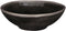 Mica Decorations Tabo - Schaal - H7,5 x Ø23,5 cm - Zwart
