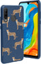 iMoshion Hoesje Geschikt voor Huawei P30 Lite Hoesje Siliconen - iMoshion Design hoesje - Blauw / Meerkleurig / Leopard Animal