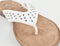 PS Poelman Nyx - Dames Slippers met Studs - Wit (38)