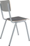 Zuiver Back To School Eetkamerstoel - Grijs - Set van 4