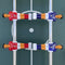 Cougar Scorpion Kick Voetbaltafel Opklapbaar in wit- Tafelvoetbal tafel incl. 2 ballen en scoreteller - Indoor voetbal tafel van 126x61x80cm