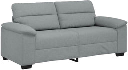 vidaXL - 2-zitsbank - 140 - cm - stof - lichtgrijs