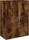 vidaXL - Dressoir - 60x31x84 - cm - bewerkt - hout - gerookt - eikenkleurig