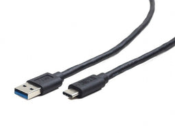 Cablexpert CCP-USB3-AMCM-10 - USB 3.0 C Male naar USB A 3.0 3A/36W - Zwart - 3m