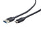 Cablexpert CCP-USB3-AMCM-10 - USB 3.0 C Male naar USB A 3.0 3A/36W - Zwart - 3m