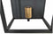 HSM Collection-Wandlamp Kubus-25x18x25-Zwart/Goud-Metaal