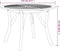 vidaXL - Tuintafel - Ø - 110 - cm - massief - acaciahout