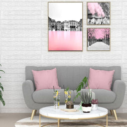 vidaXL - 3D-behang - zelfklevend - 10 - st - bakstenen - wit