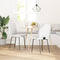 vidaXL - Eetkamerstoelen - 2 - st - kunstleer - wit