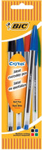 BIC Cristal Original Balpennen - Verschillende Kleuren - Pak van 5 Stuks - Medium Punt 1 mm