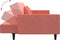 vidaXL - Slaapbank - 2-zits - met - 2 - kussens - fluweel - roze