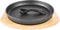 Grill Guru - Iron Cooking Plate - Gietijzeren Kookplaat met Houten Plank - Ø 23cm