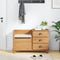 vidaXL - Entree - Opslagbank - 'ASKIM'Honingbruin - 100x39x62 - cm - Massief - Vurenhout