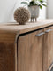 DTP Home Hanging TV stand Evo medium, 3 doors, 2 open racks,40x185x40 cm, recycled teakwood