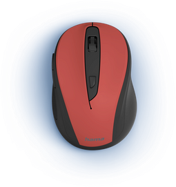 Hama MW-400 V2 - Draadloze optische muis - 6 knoppen 1600 dpi - Rood
