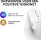Logitech Lift - Ergonomische muis - Draadloos - 57° hoek - Wit