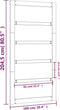 vidaXL - Schuifdeur - 100x1,8x204,5 - cm - massief - grenenhout - wit