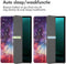 imoshion Tablet Hoes - Geschikt voor Samsung Galaxy Tab S9 11.0 inch Plus / Galaxy Tab S9 11.0 inch FE Plus / Galaxy Tab S10 Plus - Design Trifold Bookcase - Space