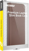 Accezz iPhone 14 Plus - Premium Leather Slim Bookcase - Echt Nappa leer - Bruin