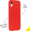 Accezz iPhone XR - Liquid Silicone Backcover - Schokabsorberend - Rood