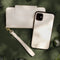 Selencia Hoesje Geschikt voor iPhone 13 Hoesje Met Pasjeshouder - Selencia Llyr 2-in-1 Uitneembare Slang Bookcase - Wit