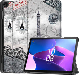 imoshion Tablet Hoes Geschikt voor Lenovo Tab M10 (3rd gen) - imoshion Design Trifold Bookcase - Meerkleurig /Parijs