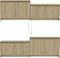 vidaXL - Tv-meubel - 146,5x35x50 - cm - bewerkt - hout - sonoma - eikenkleurig