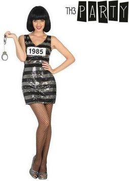 Verkleedkleding voor Volwassenen Sexy Vrouwelijke Gevangene Maat M-L | Verkleedkleding | Carnaval
