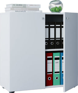 Archiefkast opbergkast Vandol mini wit 74 cm hoog