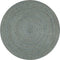 vidaXL - Vloerkleed - handgemaakt - rond - 240 - cm - jute - olijfgroen