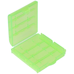 Opslagdoos voor 4x AA Mignon of 4x 14500 batterijen - Max. batterijlengte 50.6mm - Groen
