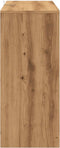 vidaXL - Dressoir - 102x33x75 - cm - bewerkt - hout - artisanaal - eikenkleurig