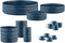 SCANDI Complete Service - Servies voor 4 personen - Minimalistische elegantie - Marine (36 stuks)