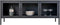 House Nordic Brisbane TV Meubel - Zwart Staal - 3 Glazen Deurtjes - 130x55x40 cm