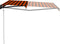 vidaXL - Luifel - automatisch - uittrekbaar - 500x300 - cm - oranje - en - bruin